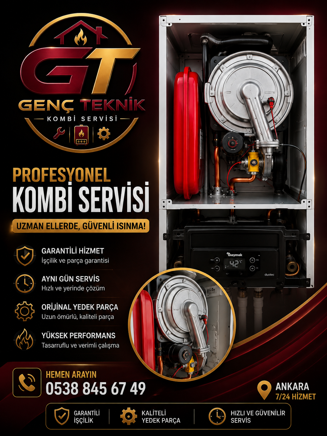 Genç Teknik servis çalışması