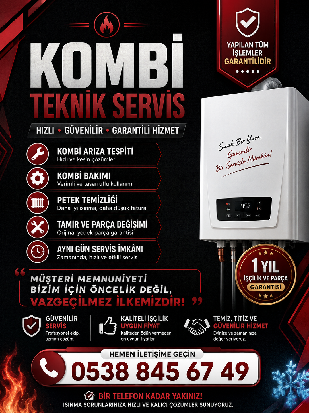 Genç Teknik servis çalışması