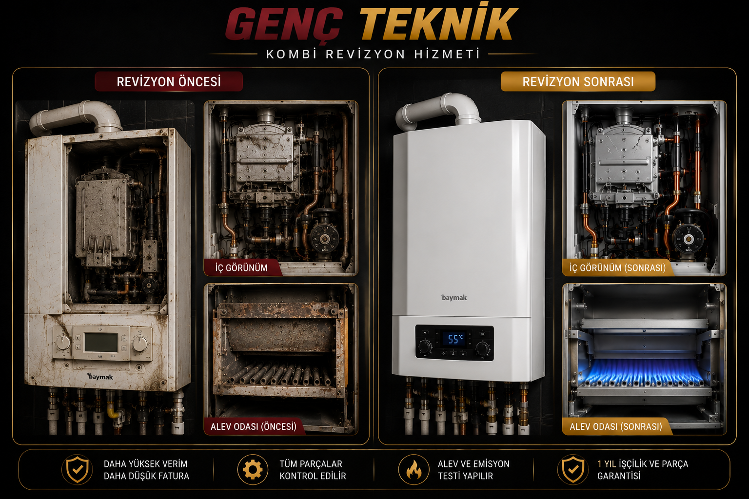 Genç Teknik servis çalışması